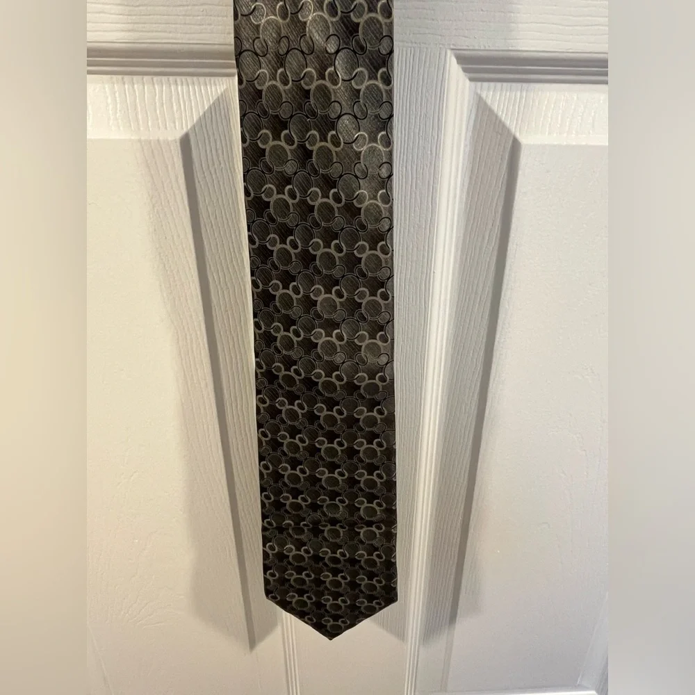 Walt Disney World Vintage Black, green and Gray Mickey Mouse Tie